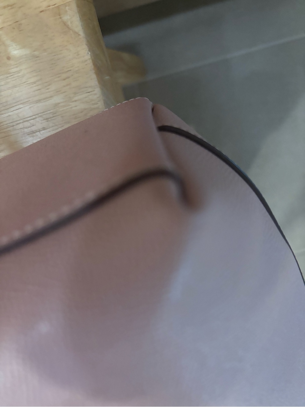 Coach Pink Leather Tote with Gold Hardware - Picture 4 of 4